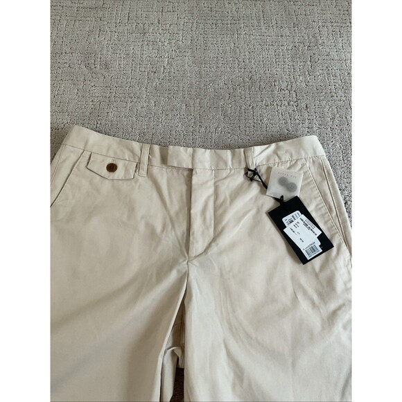 Ted Baker MENS Off White Flat Front Shorts Size 32 X 9.5. NWT - Picture 2 of 10